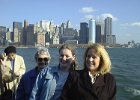 On the way to the Statue of Liberty - with probably the most famous skyline in the world behind us.
